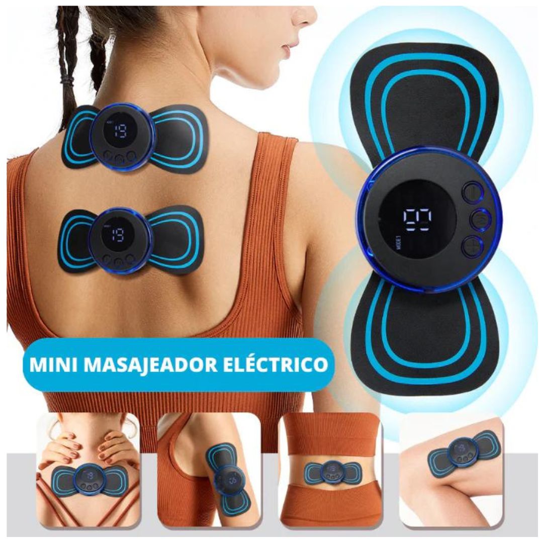 Mini masajeador eléctrico muscular recargable
